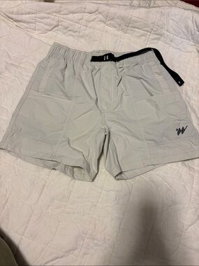Without Walls Athletic Shorts with Black Web Belt